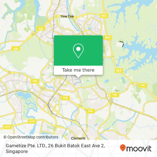 Gametize Pte. LTD., 26 Bukit Batok East Ave 2地图