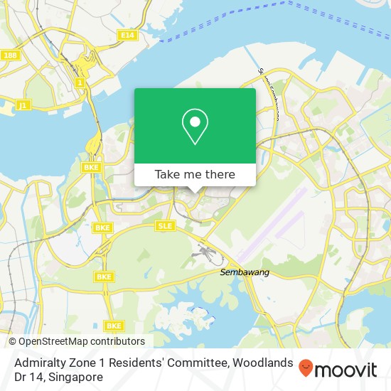 Admiralty Zone 1 Residents' Committee, Woodlands Dr 14地图