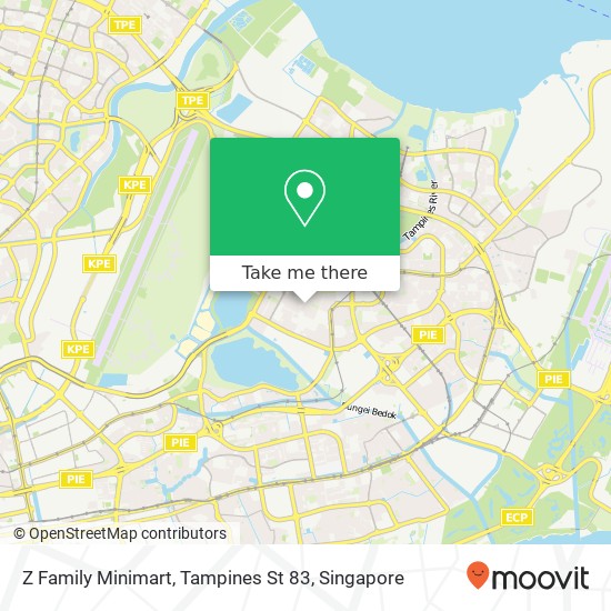 Z Family Minimart, Tampines St 83 map