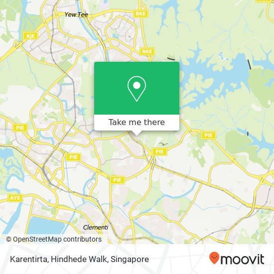 Karentirta, Hindhede Walk map