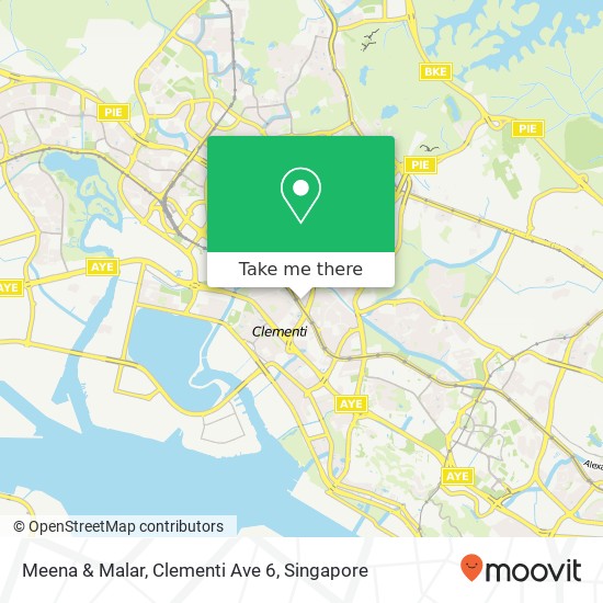 Meena & Malar, Clementi Ave 6 map