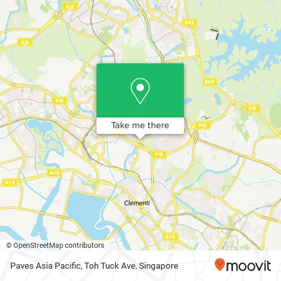 Paves Asia Pacific, Toh Tuck Ave地图