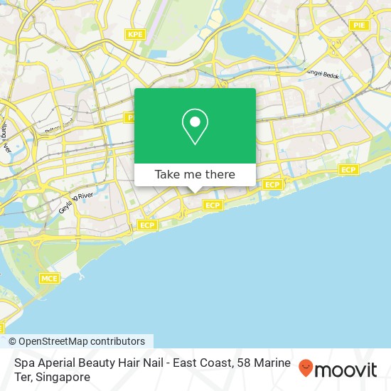 Spa Aperial Beauty Hair Nail - East Coast, 58 Marine Ter地图