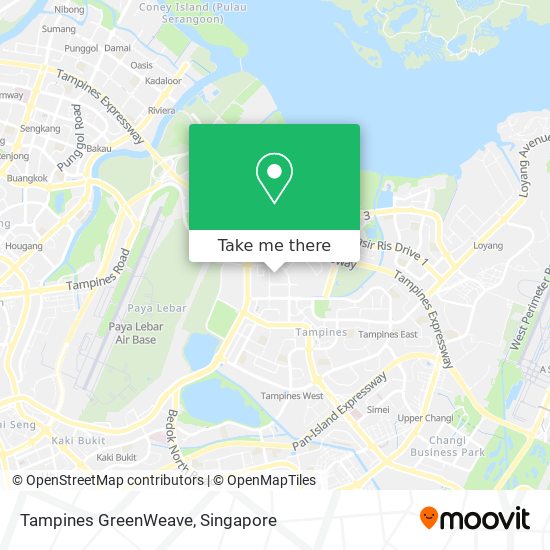 Tampines GreenWeave map