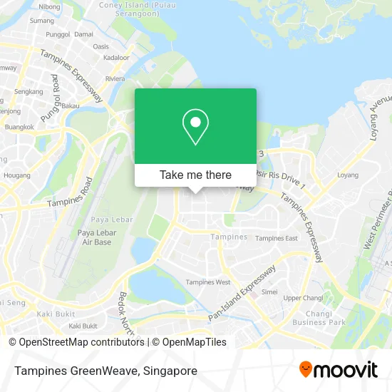 Tampines GreenWeave map