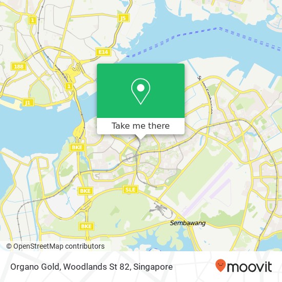 Organo Gold, Woodlands St 82 map