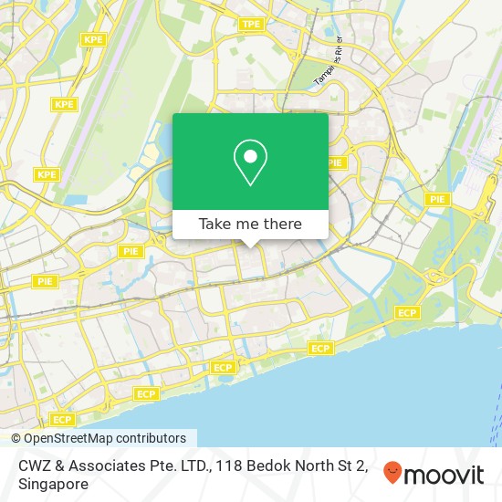 CWZ & Associates Pte. LTD., 118 Bedok North St 2地图