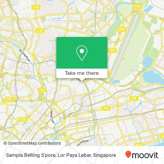 Sampla Belting S'pore, Lor Paya Lebar map