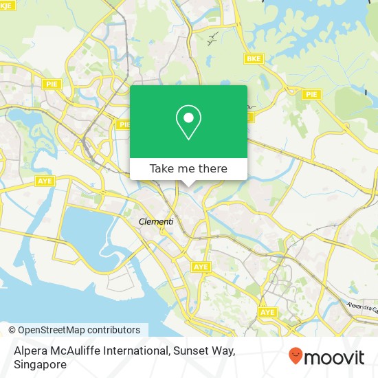 Alpera McAuliffe International, Sunset Way map