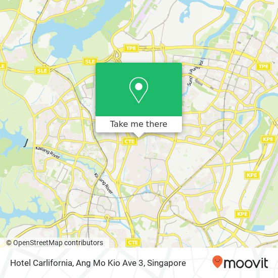 Hotel Carlifornia, Ang Mo Kio Ave 3 map