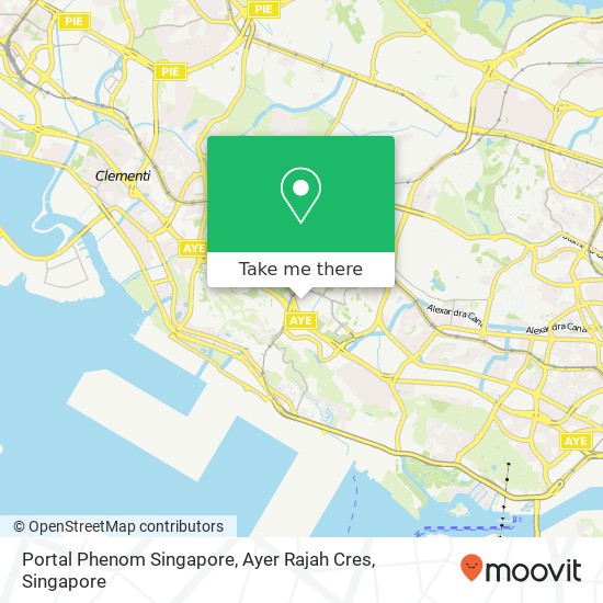 Portal Phenom Singapore, Ayer Rajah Cres地图