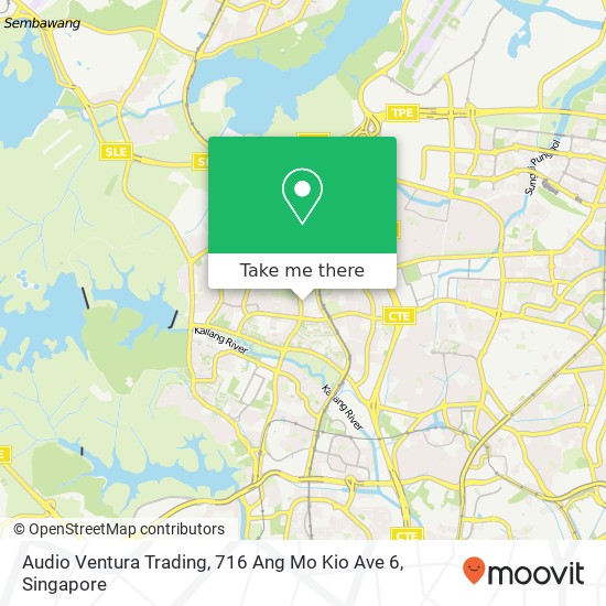 Audio Ventura Trading, 716 Ang Mo Kio Ave 6地图