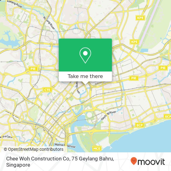 Chee Woh Construction Co, 75 Geylang Bahru地图