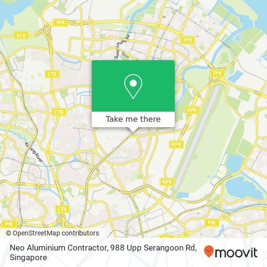 Neo Aluminium Contractor, 988 Upp Serangoon Rd地图