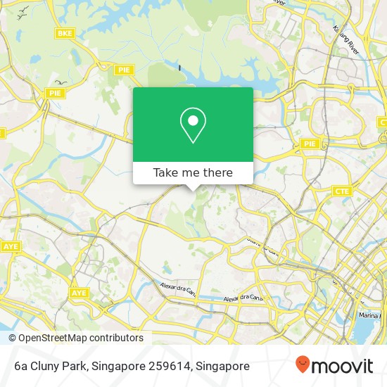 6a Cluny Park, Singapore 259614地图