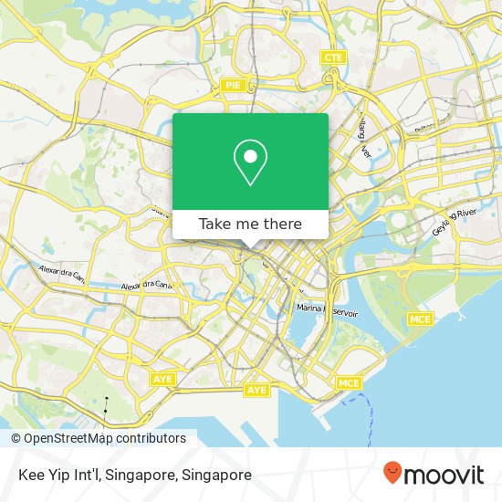 Kee Yip Int'l, Singapore map