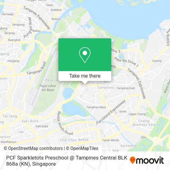 PCF Sparkletots Preschool @ Tampines Central BLK 868a (KN)地图