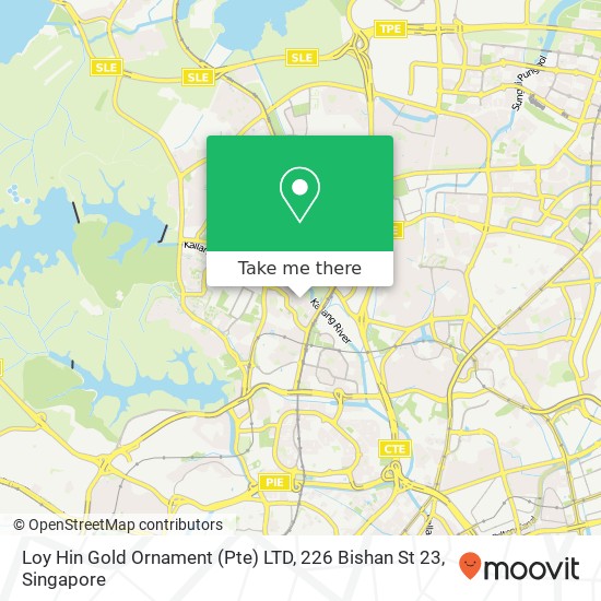 Loy Hin Gold Ornament (Pte) LTD, 226 Bishan St 23 map