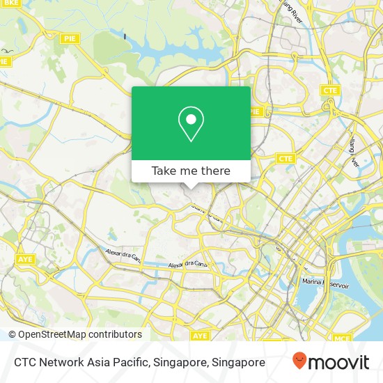 CTC Network Asia Pacific, Singapore map