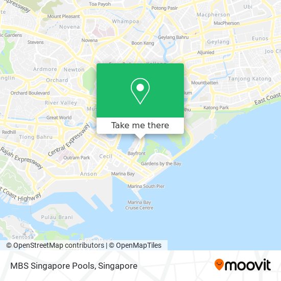 MBS Singapore Pools map
