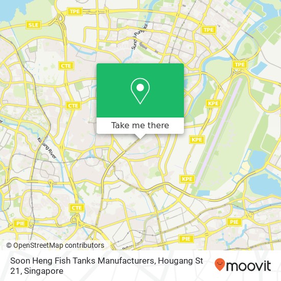 Soon Heng Fish Tanks Manufacturers, Hougang St 21 map