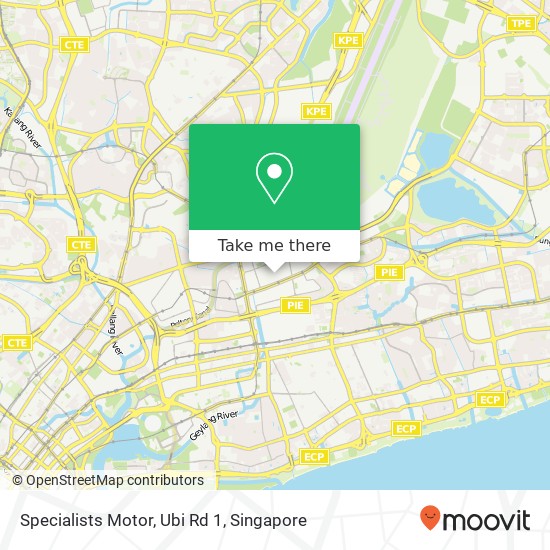 Specialists Motor, Ubi Rd 1地图