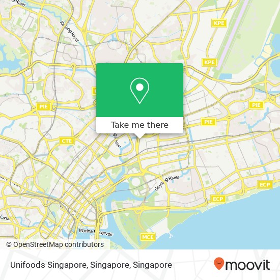 Unifoods Singapore, Singapore map