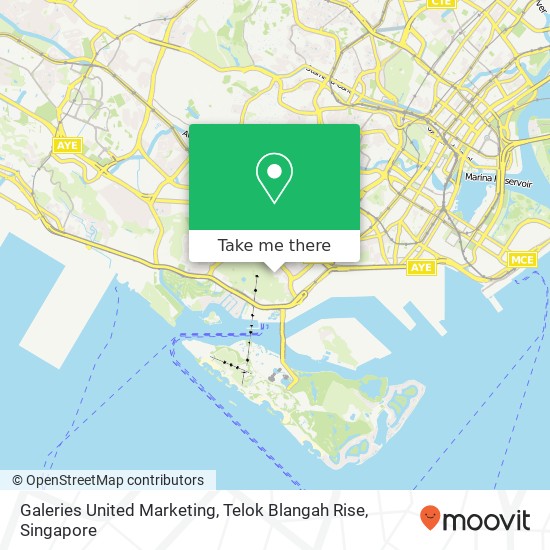 Galeries United Marketing, Telok Blangah Rise map