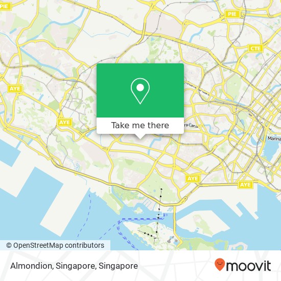 Almondion, Singapore map