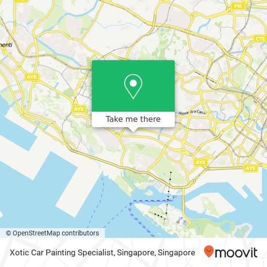 Xotic Car Painting Specialist, Singapore map