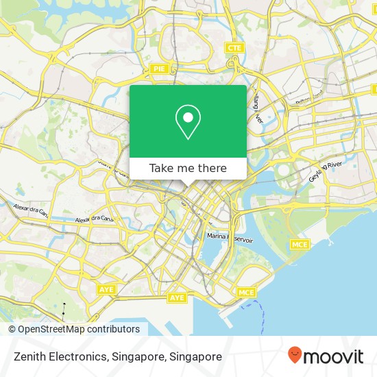 Zenith Electronics, Singapore map