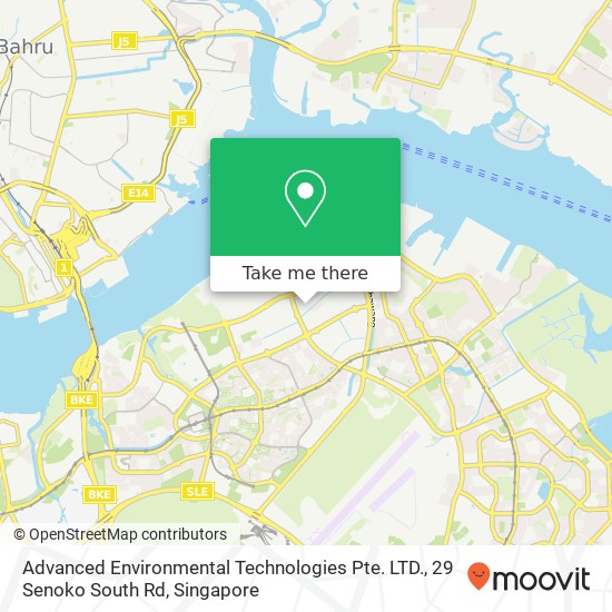 Advanced Environmental Technologies Pte. LTD., 29 Senoko South Rd地图