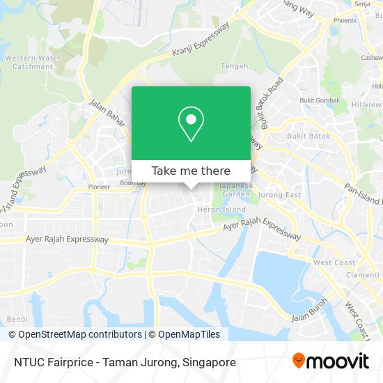NTUC Fairprice - Taman Jurong map