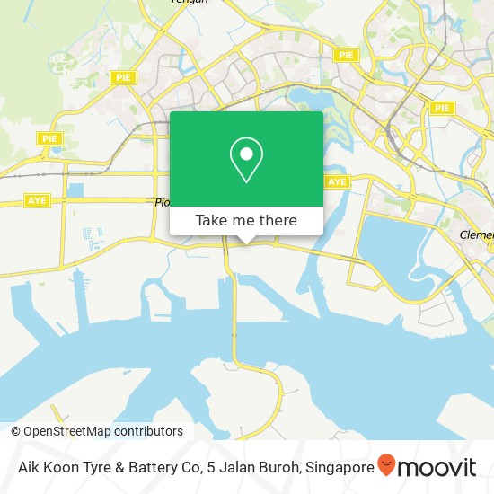 Aik Koon Tyre & Battery Co, 5 Jalan Buroh地图