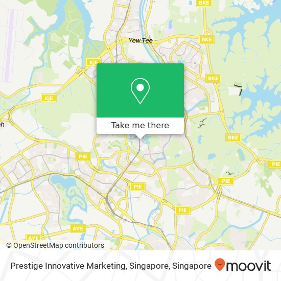 Prestige Innovative Marketing, Singapore map