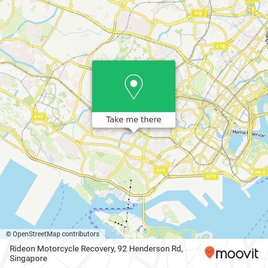 Rideon Motorcycle Recovery, 92 Henderson Rd map