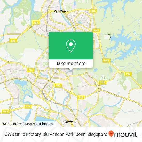 JWS Grille Factory, Ulu Pandan Park Conn map