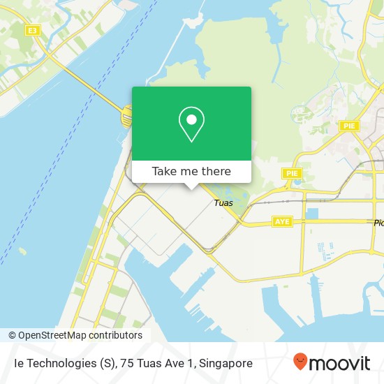 Ie Technologies (S), 75 Tuas Ave 1地图