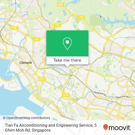 Tian Fa Airconditioning and Engineering Service, 5 Ghim Moh Rd地图