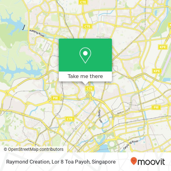 Raymond Creation, Lor 8 Toa Payoh map