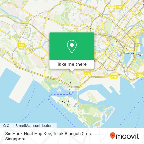 Sin Hock Huat Hup Kee, Telok Blangah Cres map