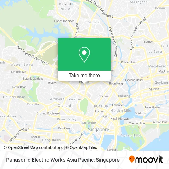 Panasonic Electric Works Asia Pacific map