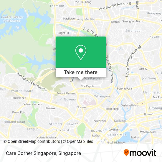 Care Corner Singapore map