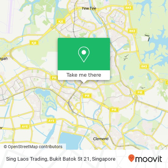 Sing Laos Trading, Bukit Batok St 21 map