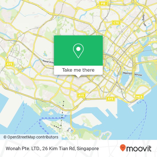 Wonah Pte. LTD., 26 Kim Tian Rd地图