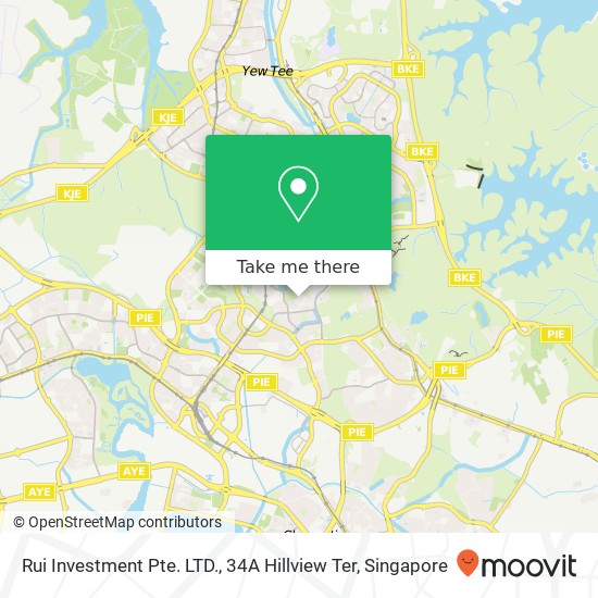 Rui Investment Pte. LTD., 34A Hillview Ter map