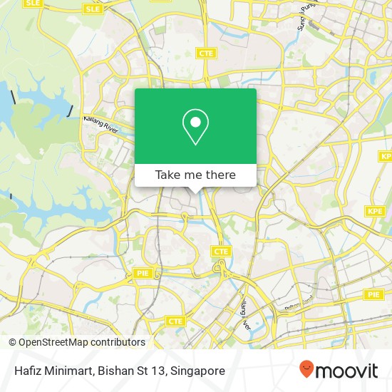 Hafiz Minimart, Bishan St 13 map