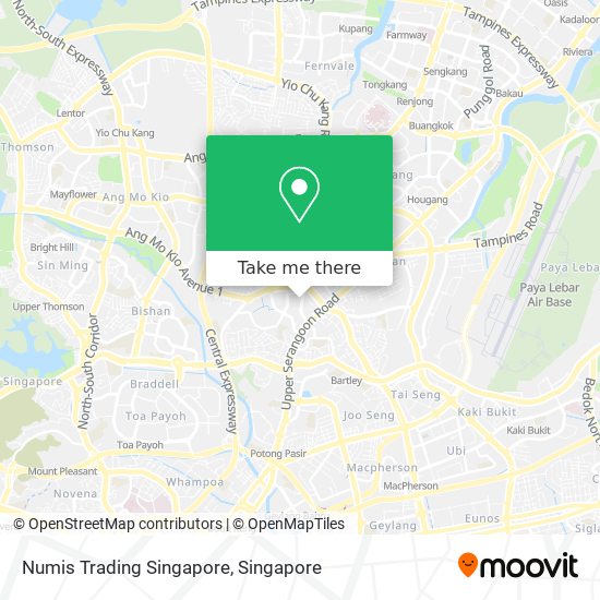 Numis Trading Singapore map