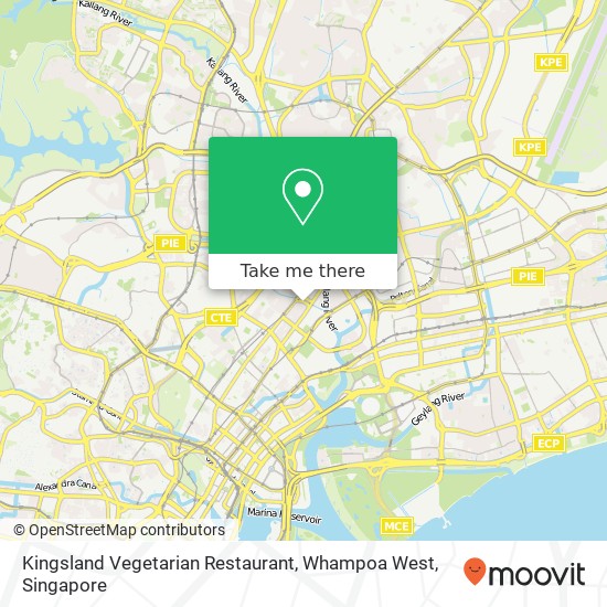 Kingsland Vegetarian Restaurant, Whampoa West map