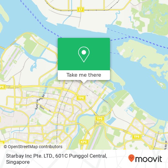 Starbay Inc Pte. LTD., 601C Punggol Central地图